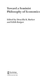 Cover of Toward a feminist philosophy of economics by Drucilla K. Barker