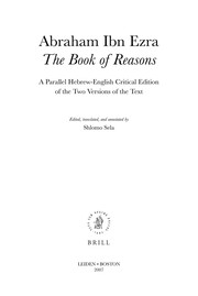 Cover of The Book of Reasons by Abraham ben Meir Ibn Ezra