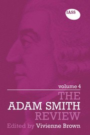Front cover of Adam Smith Review Volume IV by Vivienne Brown