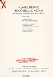 Cover of Administering educational media by Brown, James W.