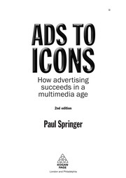 Cover of Ads to icons by Paul Springer