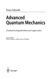 Cover of Advanced Quantum Mechanics by Franz Schwabl