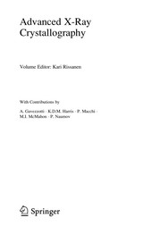 Front cover of Advanced X-ray crystallography by Kari Rissanen