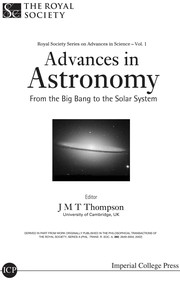 Cover of Advances in astronomy by J. M. T. Thompson