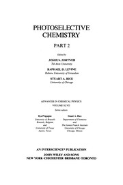 Cover of Photoselective chemistry by Joshua Jortner