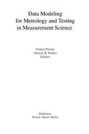 Front cover of Data Modeling for Metrology and Testing in Measurement Science by Franco Pavese
