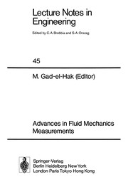 Front cover of Advances in Fluid Mechanics Measurements by Mohamed Gad-el-Hak