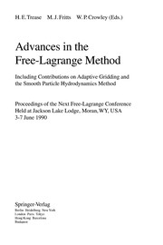 Front cover of Advances in the Free-Lagrange method by Next Free-Lagrange Conference (1990 Moran, Wyo.)