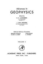 Front cover of Advances in geophysics by Helmut Erich Landsberg