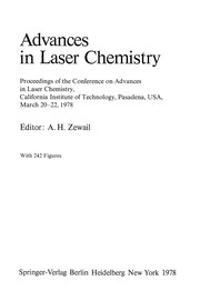 Cover of Advances in Laser Chemistry by Ahmed H. Zewail