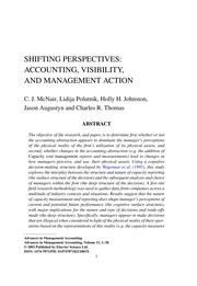 Front cover of Advances in management accounting by Marc J. Epstein