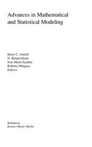 Cover of Advances in Mathematical and Statistical Modeling by Barry C. Arnold