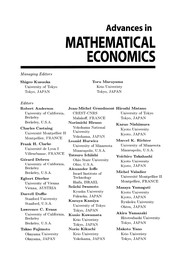 Cover of Advances in Mathematical Economics by Shigeo Kusuoka