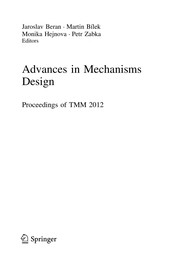 Front cover of Advances in Mechanisms Design by Jaroslav Beran