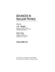 Front cover of Advances in nuclear physics by John W. Negele