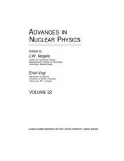 Front cover of Advances in nuclear physics by John W. Negele
