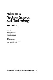 Front cover of Advances in Nuclear Science and Technology by Jeffery Lewins