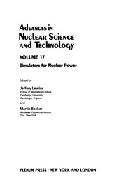 Cover of Advances in Nuclear Science and Technology by Jeffery Lewins