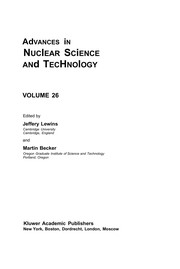 Front cover of Advances in Nuclear Science and Technology, Volume 26 by J. Lewins