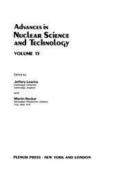 Cover of Advances in Nuclear Science and Technology by Jeffery Lewins