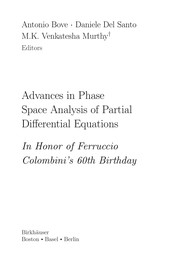 Cover of Advances in phase space analysis of partial differential equations by F. Colombini