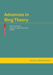 Front cover of Advances in Ring Theory by Dinh Huynh