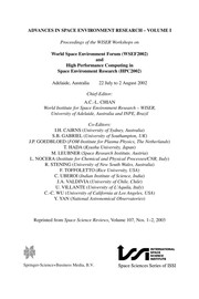 Front cover of Advances in Space Environment Research by A. C.-L Chian