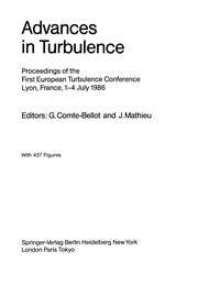 Front cover of Advances in Turbulence by Geneviève Comte-Bellot