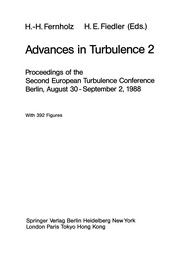 Front cover of Advances in Turbulence 2 by H. H. Fernholz