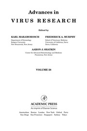 Cover of Advances in virus research by Karl Maramorosch