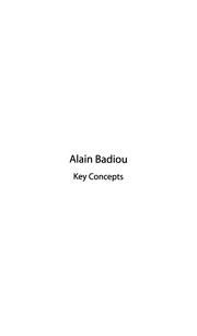 Cover of Alain Badiou by A. J. Bartlett