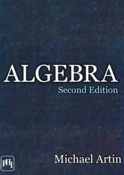 Cover of Algebra by Michael Artin