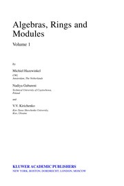 Front cover of Algebras, rings and modules by Michiel Hazewinkel
