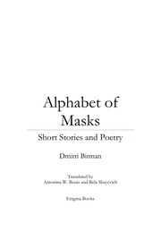 Front cover of Alphabet of Masks by Dmitri Birman
