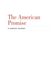 Front cover of The American promise by James L. Roark