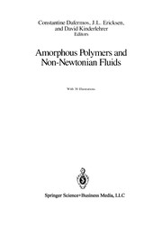 Cover of Amorphous Polymers and Non-Newtonian Fluids by Constantine Dafermos