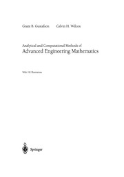 Front cover of Analytical and Computational Methods of Advanced Engineering Mathematics by Grant B. Gustafson