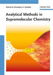 Cover of Analytical methods in supramolecular chemistry by Christoph A. Schalley