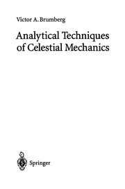 Front cover of Analytical Techniques of Celestial Mechanics by Victor A. Brumberg
