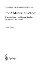 Front cover of The Andrews Festschrift by Dominique Foata
