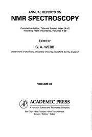 Cover of Annual reports on NMR spectroscopy by G. A. Webb