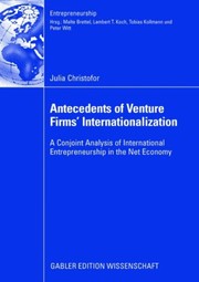 Front cover of Antecedents of Venture Firms’ Internationalization by Julia Christofor