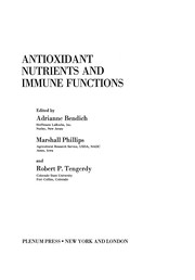 Front cover of Antioxidant Nutrients and Immune Functions by Adrianne Bendich