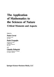 Front cover of The Application of Mathematics to the Sciences of Nature by Paola Cerrai