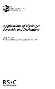 Front cover of Applications of hydrogen peroxide and derivatives by Craig W. Jones