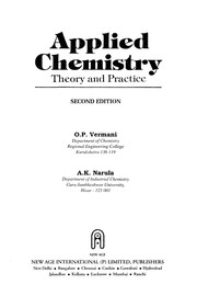 Cover of Applied chemistry by O. P. Virmani