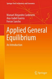Cover of Applied General Equilibrium by Manuel Alejandro Cardenete