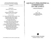 Cover of Aquinas's philosophical commentary on the Ethics by James Conroy Doig