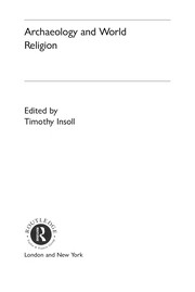 Front cover of Archaeology and world religion by Timothy Insoll