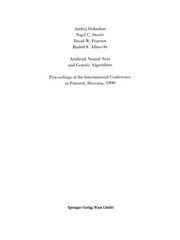 Front cover of Artificial neural nets and genetic algorithms by Artificial Neural Nets and Genetic Algorithms (Conference) (4th 1999 Portorož, Slovenia)